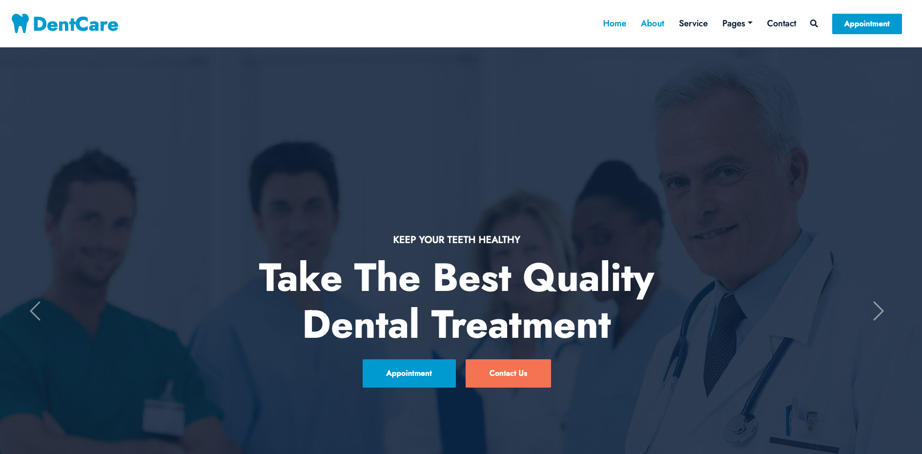 Arzt Template 2 – Website Vorschau