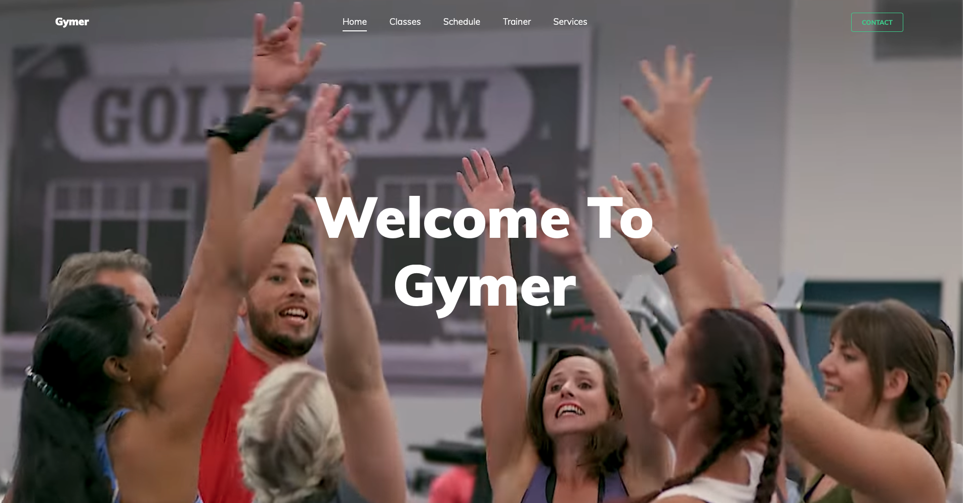 Fitness Template 1 – Website Vorschau