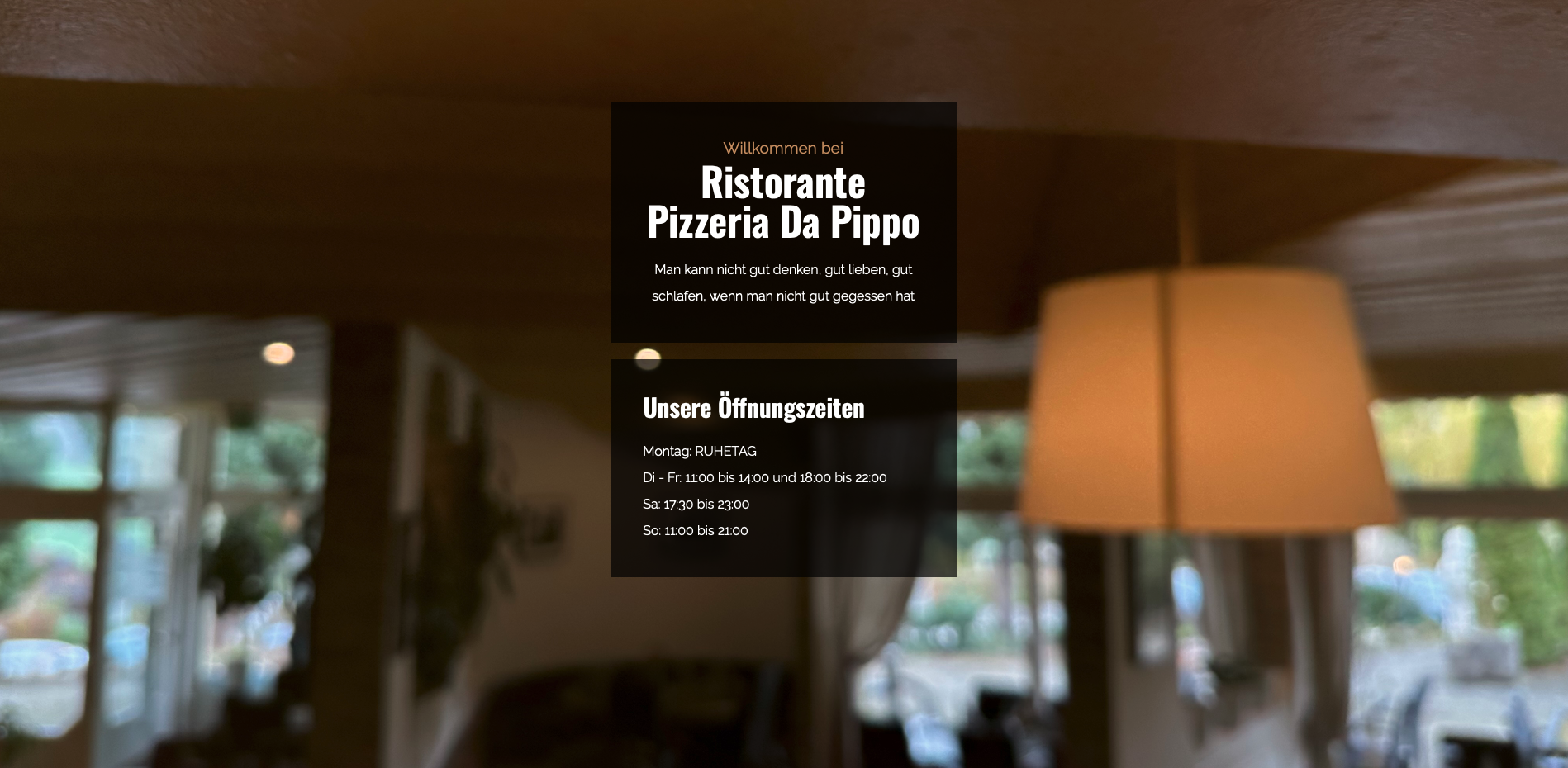 Ristorante Pizzeria da Pippo – Website Vorschau